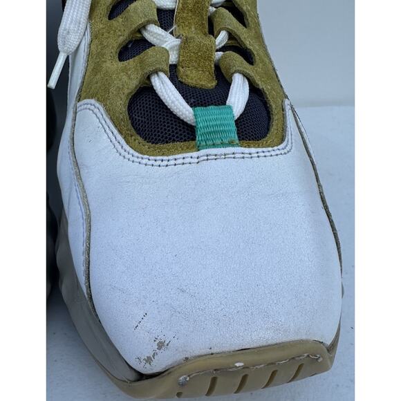 Acne Studios Rockaway Beige Yellow Suede Mesh Sneaker Men’s Size EU 42 main image 5